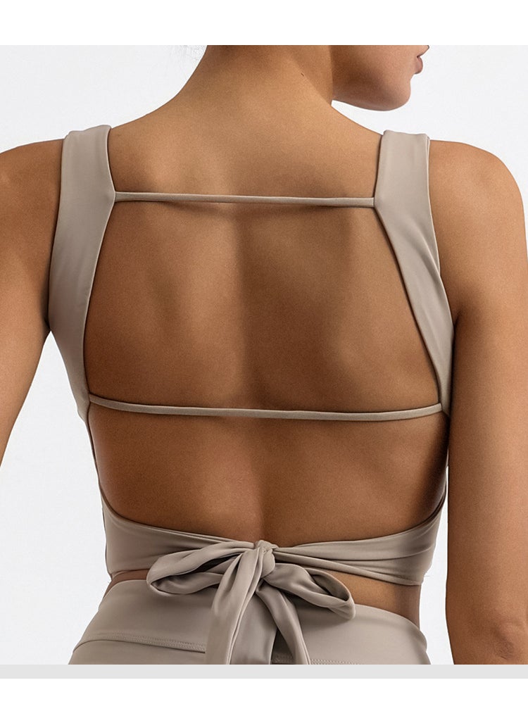 Generic - Seamless Yoga Tank Top with Built-in Bra Light Card - Image 1