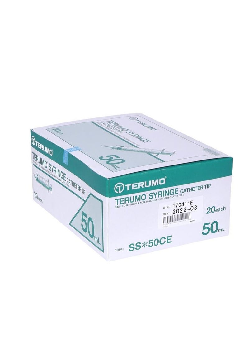 TERUMO Syringe Terumo 50ml Without Needle Catheter Tip - Image 1