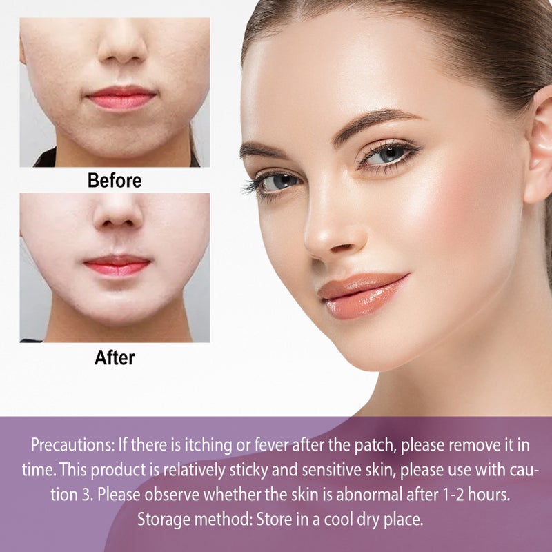 EELHOE 60Pcs/Box V-shaped Invisible Tape Skin-friendly Elastic Waterproof Lasting Face Lifting Adhevise Tape - Image 3