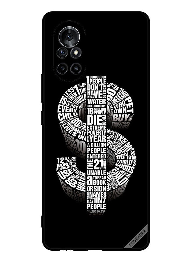 Covernex Protective Case Cover For Huawei Nova 8 5G Calligraphy Dollar - Image 1