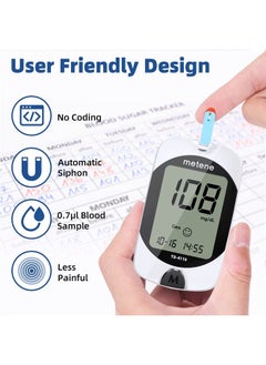 Metene TD-4116, 200 Count Test Strips for Diabetes, Use with metene TD-4116 Blood Glucose Monitor Only  - Image 4