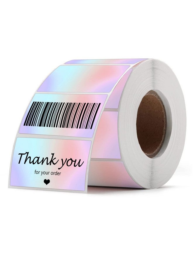 سمارستيكرس ملصقات حرارية مباشرة مقاس 2 بوصة مع دائرة دائرية متغيرة تدريجيًا ونقاط رمز حراري متعددة الأغراض ذاتية اللصق لطابعات الملصقات الحرارية DIY للرمز الشريطي والأعمال والعنوان والاسم وعلامات الهدايا 500 قطعة - Image 1