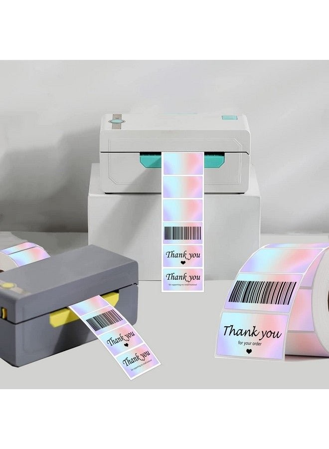 سمارستيكرس ملصقات حرارية مباشرة مقاس 2 بوصة مع دائرة دائرية متغيرة تدريجيًا ونقاط رمز حراري متعددة الأغراض ذاتية اللصق لطابعات الملصقات الحرارية DIY للرمز الشريطي والأعمال والعنوان والاسم وعلامات الهدايا 500 قطعة - Image 2