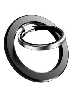 Generic Phone Ring Holder for Mobile Phone Universal - Magnetic Finger Phone Ring Stand Holder, Magnet Ring Grip, Compatible with iPhone 12, 13, 14, 15, 16 - Pro, Max, Plus, Mini - Black Phone Stand  - Image 1