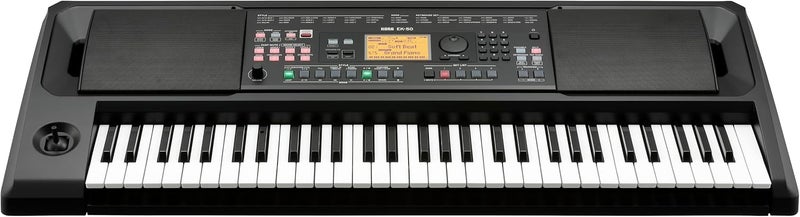 Korg EK-50 Digital Keyboard with 61 Touch Sensitive Keys - Black - Image 2
