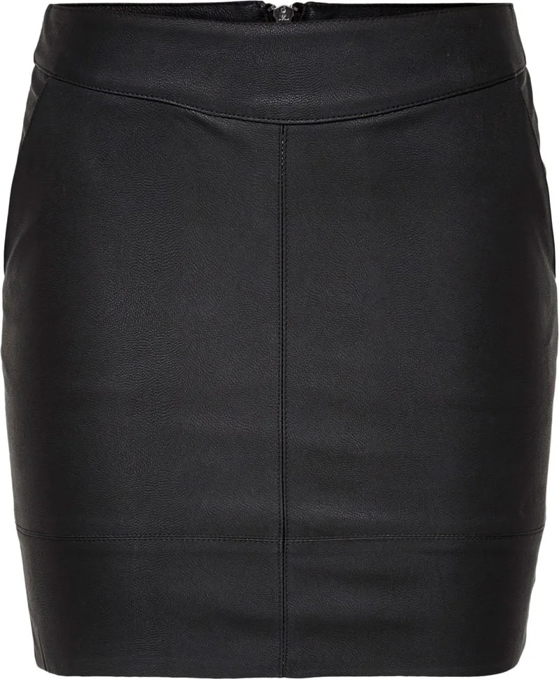 ONLY Women's Base Faux Leather Skirt 15164809 Otw Noos