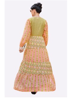 SARA Sara Scale Alternating Designs Print Jalabiya  - Image 3