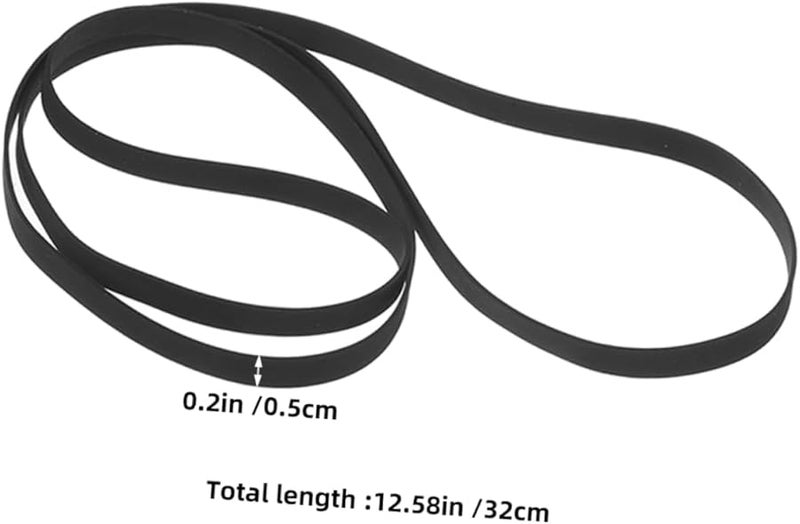 Lurrose 4Pcs Rubber Drive Belts for Turntable Replacement Noise Reduction Durable Compatible - Image 3
