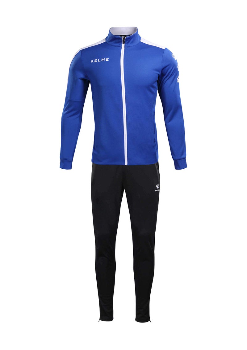 KELME Men's Athletic Tracksuit Long Sleeve Full Zip – Running Sweatsuit Set Unisex 2 Piece Tracksuits Jacket/Jogging pants (Royal Blue/White, Medium) - Image 2