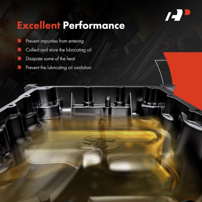 A-Premium Transmission Oil Pan with Drain Plug & Gasket - Image 5
