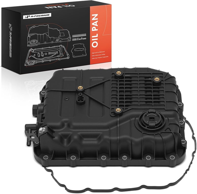 A-Premium Transmission Oil Pan with Drain Plug & Gasket - Image 1