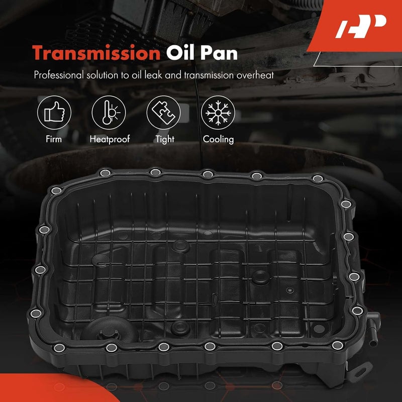 A-Premium Transmission Oil Pan with Drain Plug & Gasket - Image 3