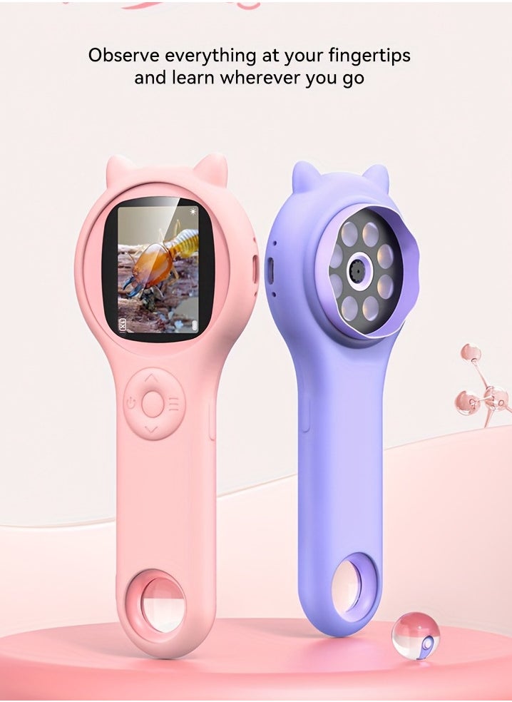 Generic - Mini Kids Optical Microscope With Photo And Video Function 500x Observe The Microscopic World Science Children Educational Toys - Image 1