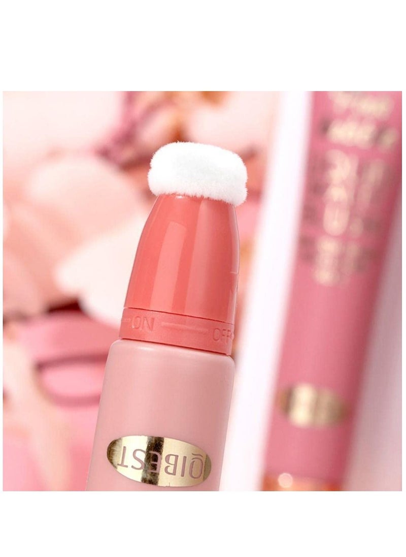 QiBest - Blusher Highlighter with Cushion Applicator Attached Easy to Blend Long Lasting & Smooth Natural Matte Finish Lightweight Super Silky Cream Contour Multifunctional Makeup Pen Stick (#03) - Image 1