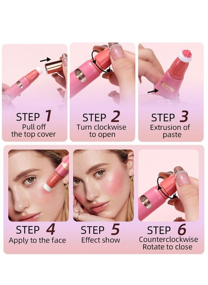 Blusher Highlighter with Cushion Applicator Attached Easy to Blend Long Lasting & Smooth Natural Matte Finish Lightweight Super Silky Cream Contour Multifunctional Makeup Pen Stick (#03) - pzsku/ZCD284058B6E205D90AFFZ/45/_/1685534977/bfbdff8f-79e6-48ac-aaff-60648d4483b1