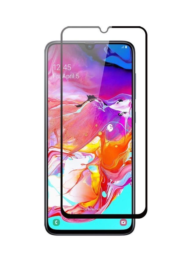 shAyzee Tempered Glass Screen Protector For Samsung Galaxy A70/A70s Clear/Black - Image 1