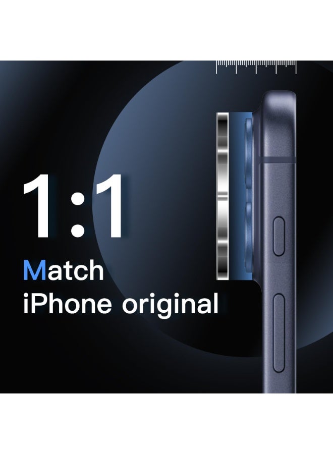 واقي عدسة الكاميرا لهاتف iPhone 17 Pro Max مقاس 6.9 بوصة، زجاج مقوى 9H، مضاد للخدش، مناسب للحافظات، لا يؤثر على اللقطات الليلية، شفاف عالي الدقة، عبوة من 3 قطع (شفاف) - Image 5