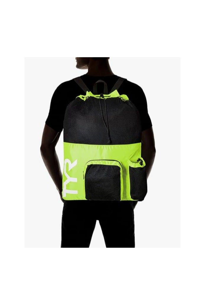 تي واي ار حقيبة TYR الشبكية الكبيرة للجنسين "ماي مامي" لملابس السباحة والصالة الرياضية والأدوات الرياضية – طقم من قطعة واحدة - Image 2