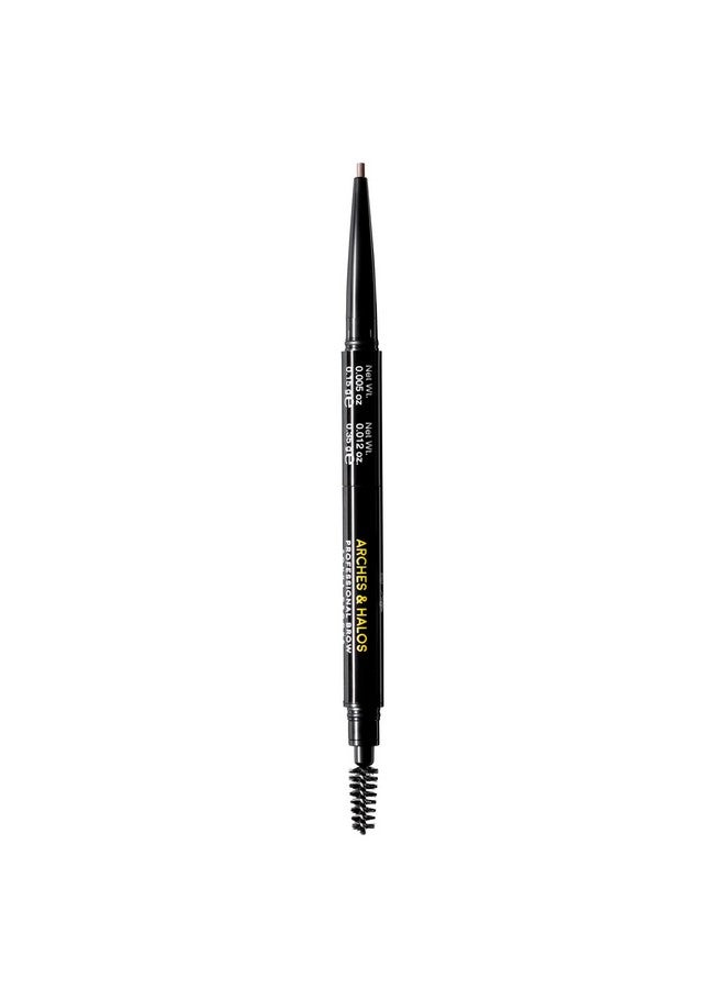 Arches & Halos 2In1 Defining Eyebrow Pencil And Powder Shapes And Fills In Sparse Brows For Natural Look Soft Textured Powder Formula Dual Ended With Spoolie Brush Warm Brown 0.017 Oz - Image 1
