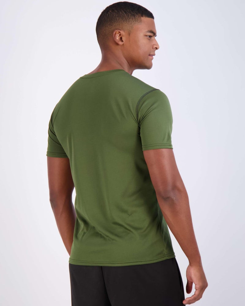 REALESSENTIALS Real Essentials 5 Pack: Men's Mesh Short Sleeve V-Neck T-Shirt | Athletic Dry Fit V Neck Workout Shirt,Set 4-3XL - Image 5