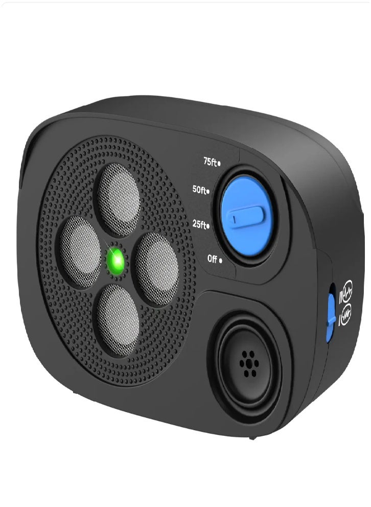 جهاز إيقاف نباح الكلاب بالموجات فوق الصوتية، جهاز تدريب الكلاب، مضاد للنباح، جهاز تدريب آمن لمنع النباح (أسود) - Image 1