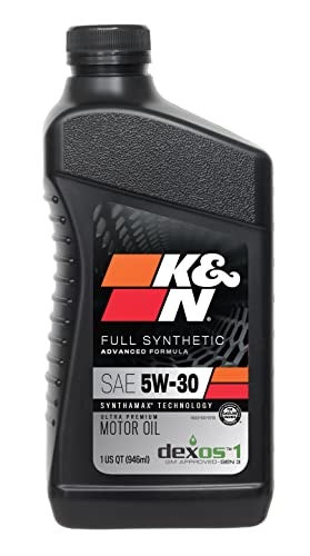 K&N KN Motor Oil 5W30 Synthetic Engine Oil Premium Protection High Mileage 1 Quart - Image 1