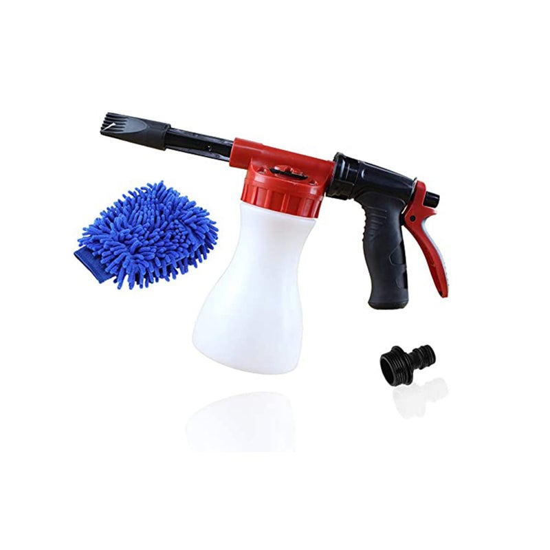 SOLARAE Adjustable Water Pressure, Best Care for Car, Car Foam Gun, Adjustable Hose Wash Sprayer with Adjustment Ratio Dial Foam Blaster, Foam Cannon Attaches for Any Garden Hose - Image 1