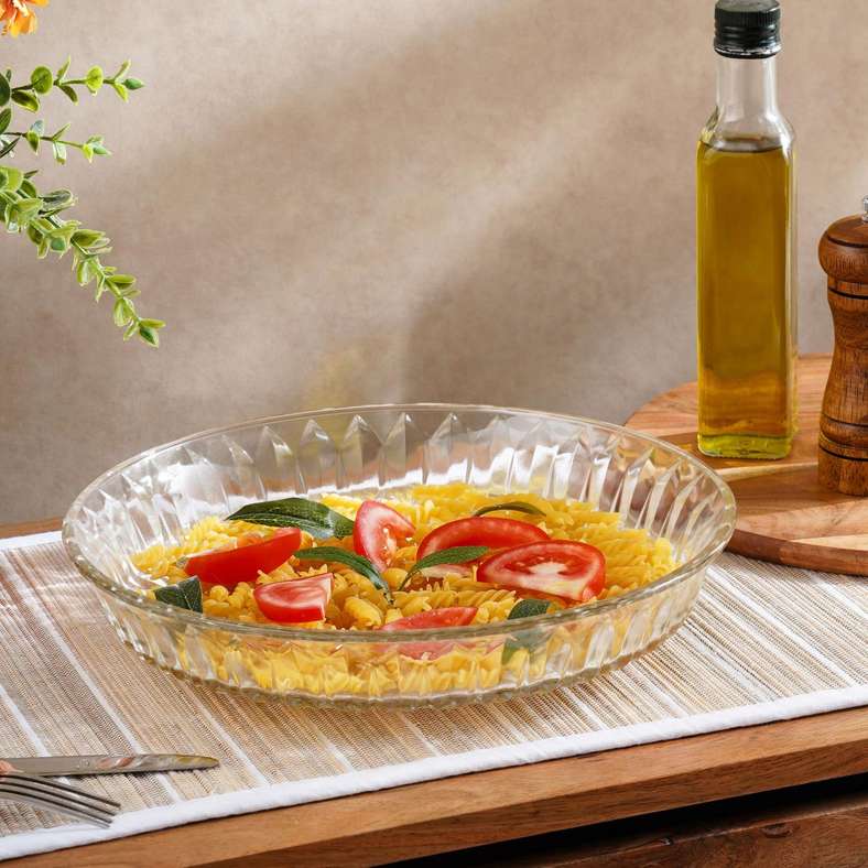 Beca Serving Platter Dia29.2cm - Clear