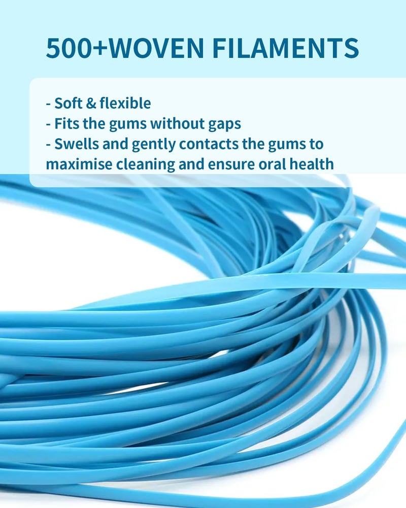 MySmile Woven Dental Floss, Effective Plaque Removal, Cruelty Free Tooth Floss, Mint, Waxed, Expanding, Vegan, Kid-Friendly String Floss with Coconut Oil, 50 Yards - Image 4