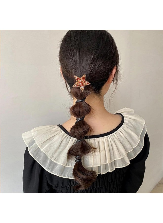 Hivata Combo pack of Spiral & Juda Clip Tik Tak Hair pins Metal Stylish Hair Side Clip & Telephone Wire Hair Band Best Combo Pack For Women & Girls Accessories for Girls Spring Rubber Bands for Braids Ponytail Maker,Tik tak Juda Clip (Pack Of 2 Pair) - Image 3