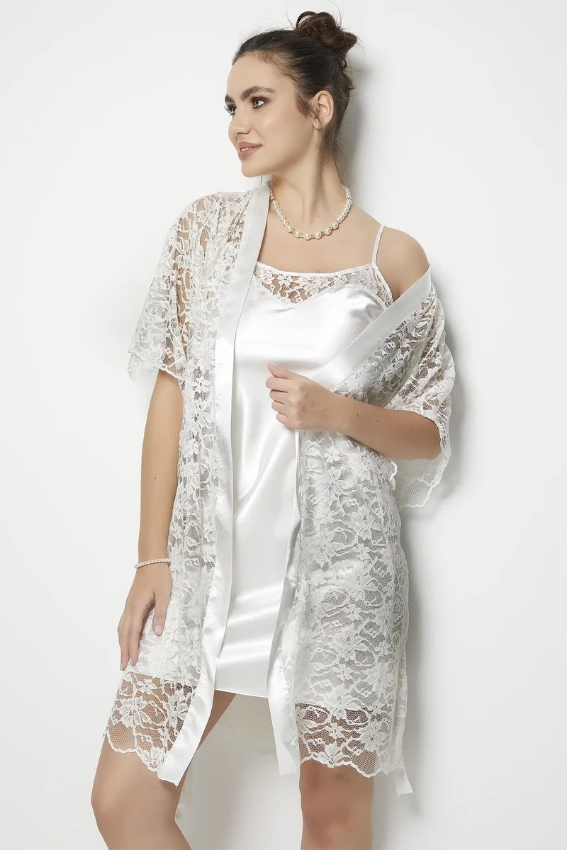 دو رى مى Miorre Nightgown String Dressing Gown Set