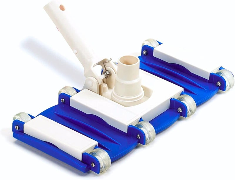 Swimline HYDROTOOLS Manual Vacuum Head Attachment For Inground & Above Ground Pools |Weighted Flexible Swimming Pool Vac Head Rectangle Shape W/ Wheels| Swivel Hose 1-1/4 or 1-1/2’’| Clean 8150 - Image 1
