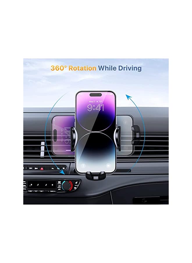 PROMASS Phone Holder Mount [Military-Grade Suction & Stable Hook] Phone Mount for Car Windshield Dashboard Air Vent Universal Hands-Free Automobile Mounts Cell Phone Holder Fit for iPhone Smartphones  - Image 4