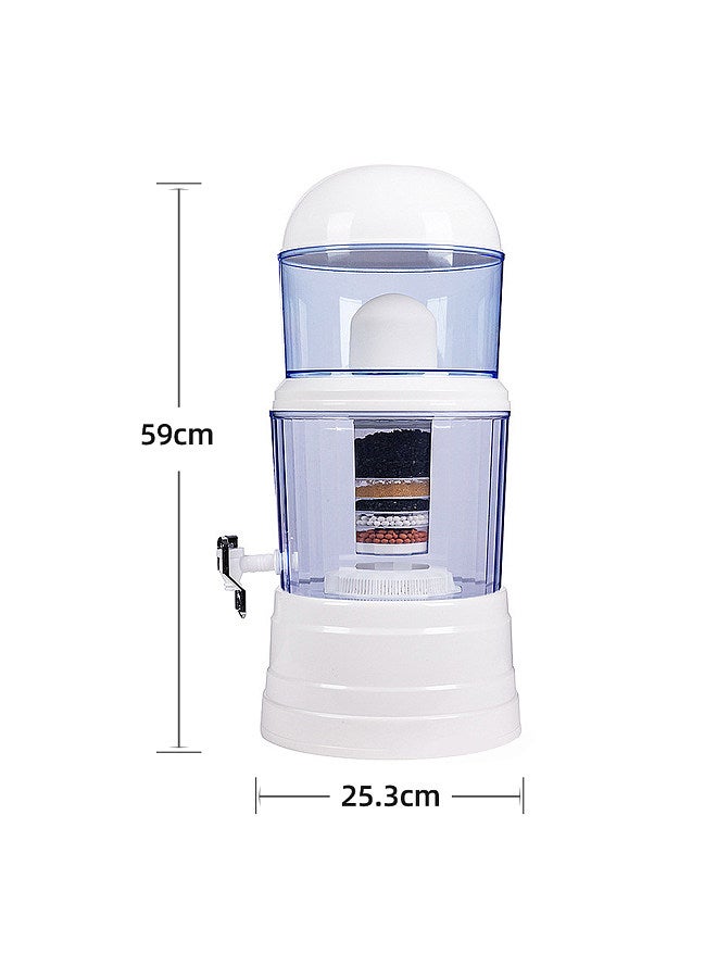 Aoresac 14L Household Water Purifier Filtering Water Purifying Bucket Drinking Water Dispenser Healthy Water Purifier  - Image 2