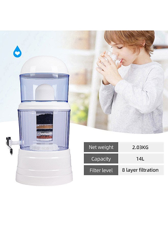 Aoresac 14L Household Water Purifier Filtering Water Purifying Bucket Drinking Water Dispenser Healthy Water Purifier  - Image 5