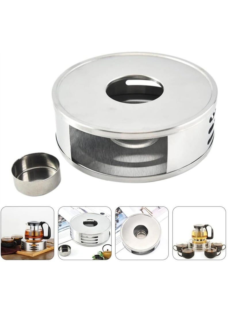 KASTWAVE Teapot Warmer Metal Warm Warmer Pot for Glass Heater Candle Home Teaware Teapot Steel Accessories Stand Holder Base Stove for Heating Tea Coffee and Milk  - Image 1
