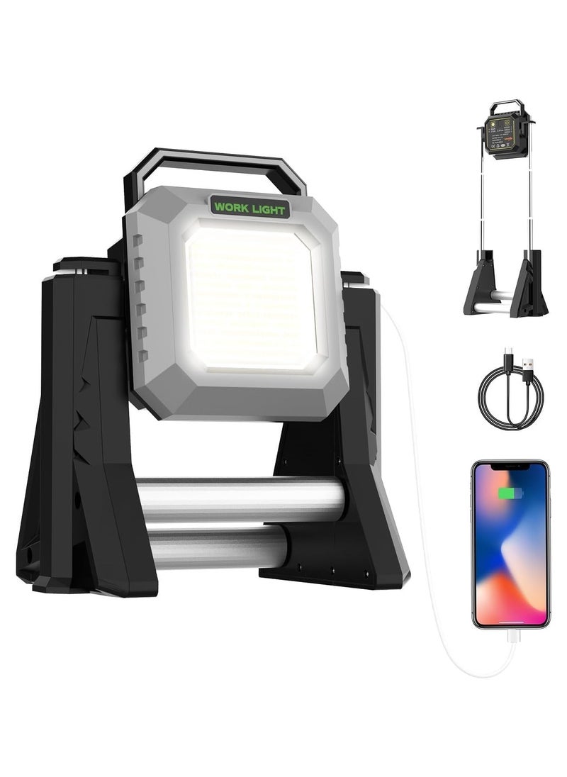 Yameem Yameem Rechargeable work light,Telescopic work light,Work light with power bank,Garage light,Workshop light,Waterproof work light(9000mAh)  - Image 4