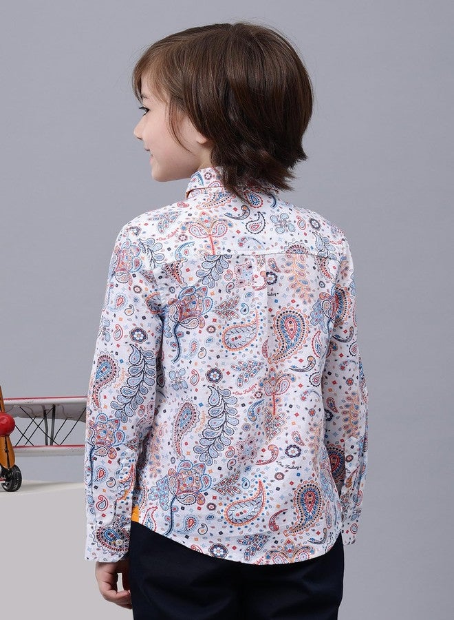 One Friday Kids Boys Multi Cotton Shirt Collar Shirt - Image 2