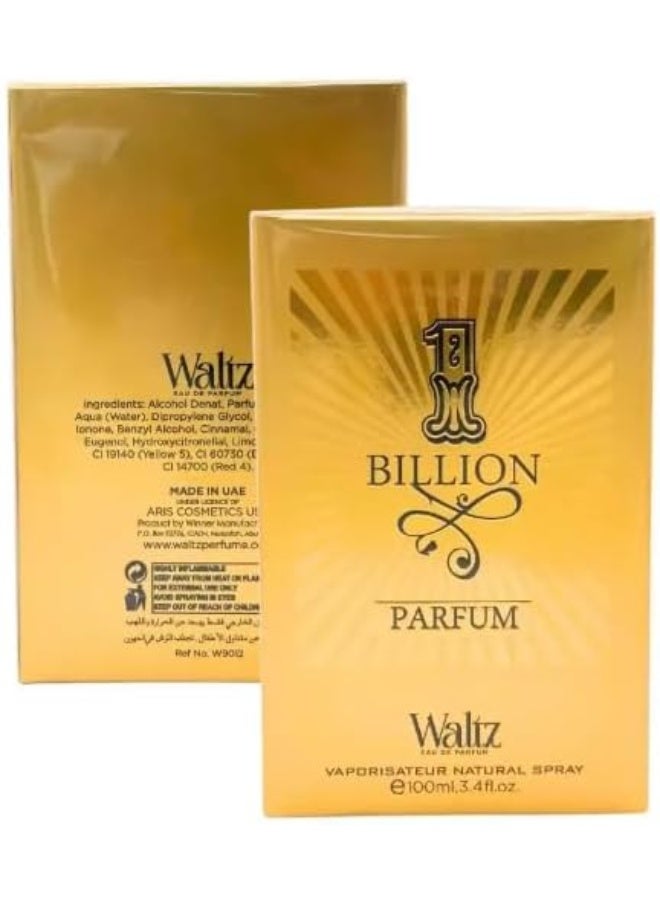 Waltz عطر والتز 1 بليون، ماء عطر للرجال، 100 مل - Image 4