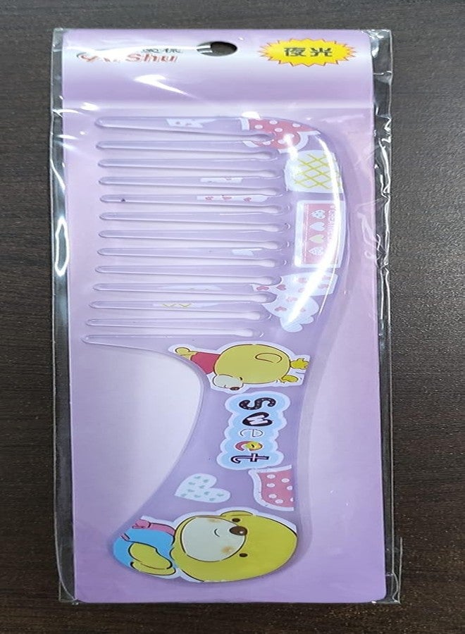 FICTIOUS Hair Comb for Women, Men Printed Dressing Detangling Grooming Handle Comb Combo Set (Multicolour) - Image 5