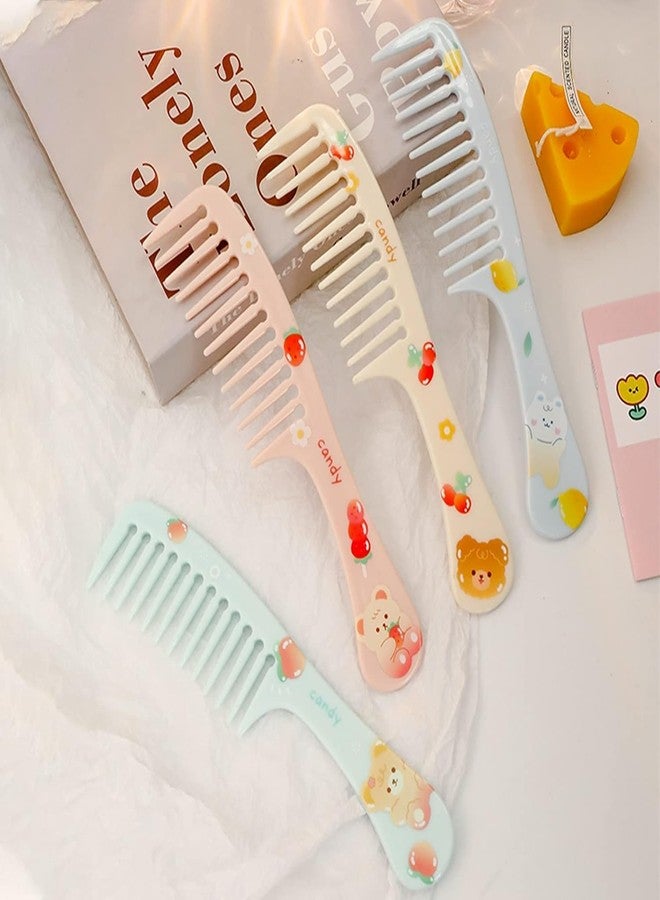 FICTIOUS Hair Comb for Women, Men Printed Dressing Detangling Grooming Handle Comb Combo Set (Multicolour) - Image 2