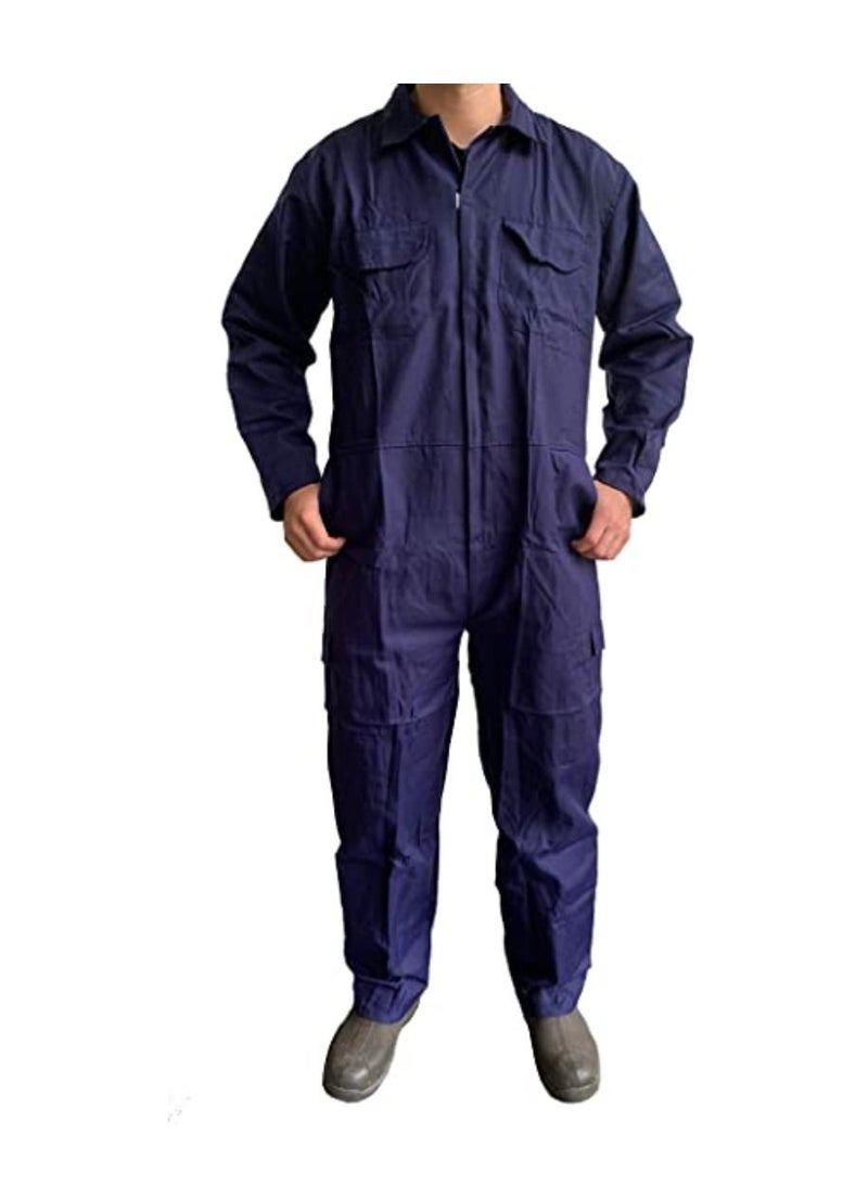 بدلة عمل للرجال أزرق كحلي ملابس عمل للطلاب مستودعات ورش عمل - Image 1