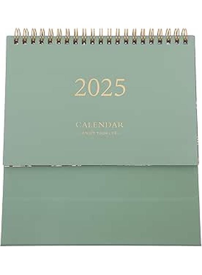 2025 Medium Green Standing Desk Calendar Monthly Planner For Office Home Organization - Image 1