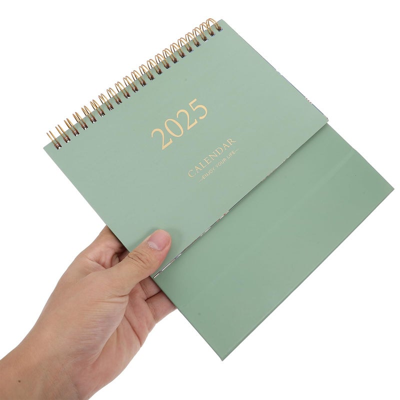2025 Medium Green Standing Desk Calendar Monthly Planner For Office Home Organization - Image 4