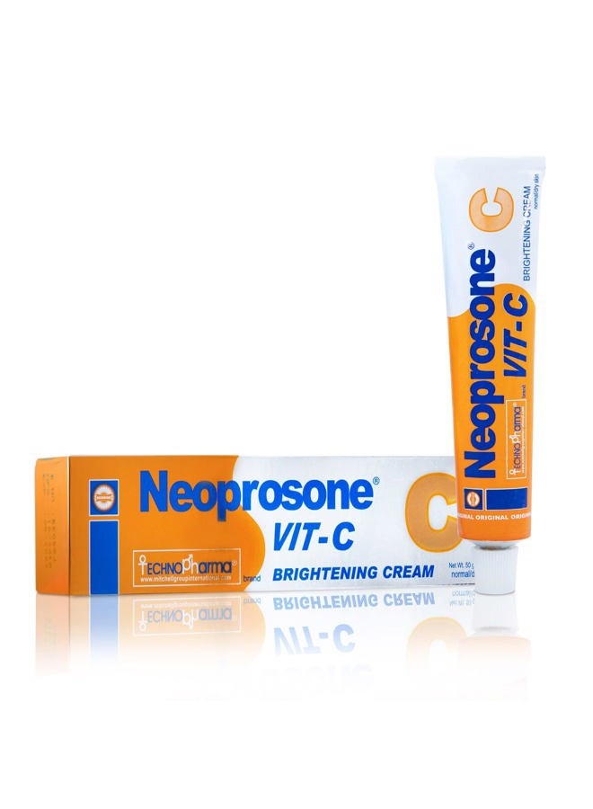 Neoprosone Skin Brightening Cream - 1.7 Fl oz / 50 ml - Formulated to fade Dark Spots, with Vitamin C and Alpha Arbutin Complex - Image 1