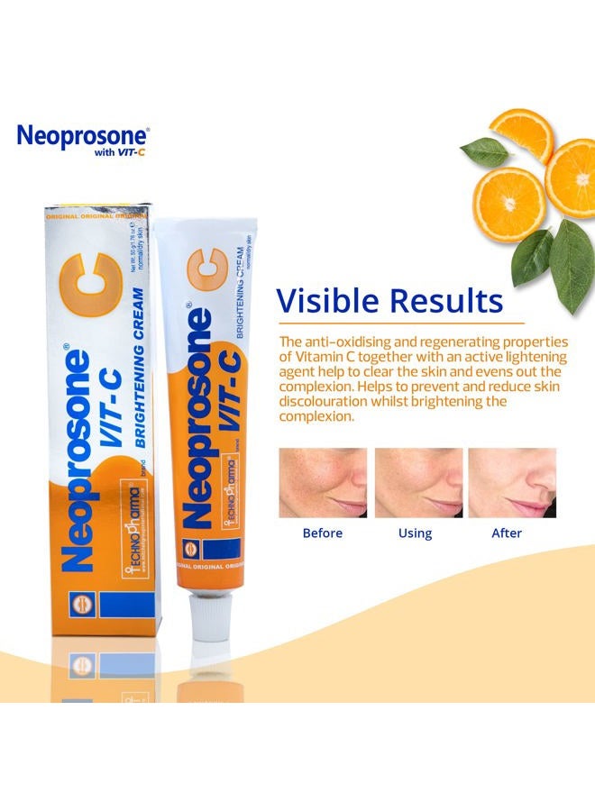 Neoprosone Skin Brightening Cream - 1.7 Fl oz / 50 ml - Formulated to fade Dark Spots, with Vitamin C and Alpha Arbutin Complex - Image 4