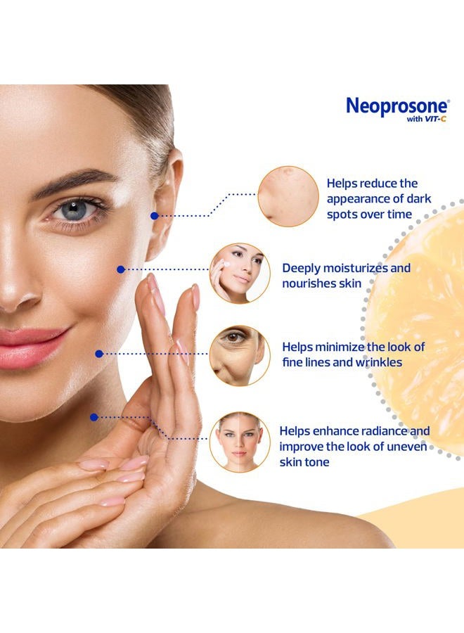 Neoprosone Skin Brightening Cream - 1.7 Fl oz / 50 ml - Formulated to fade Dark Spots, with Vitamin C and Alpha Arbutin Complex - Image 3