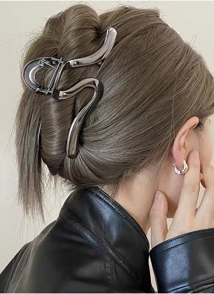 Goolsky Alloy Sliver Hair Claw Girls Fashion Ponytail Shark Clip For Women Party Makeup Dress Hairpin Hair Clip Styling Tools  - Image 5