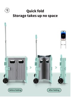 Snooe Folding Shopping Cart The Perfect Solution Trolley Cart for Shopping and Transport  - Image 5