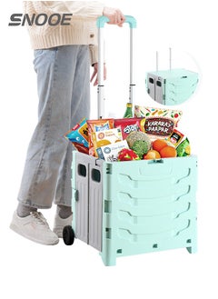 Snooe Folding Shopping Cart The Perfect Solution Trolley Cart for Shopping and Transport  - Image 1